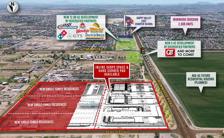 Pictures of Retail, Office property located at SEC Ironwood Rd & Ranch Rd, San Tan Valley, AZ 85140 for lease - image #1