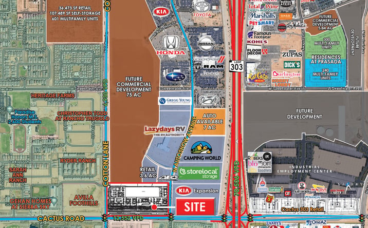 Pictures of Retail property located at NEC Cactus Rd & Cotton Ln, Surprise, AZ 85388 for lease - image #1