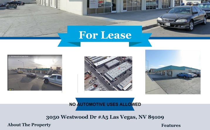 Pictures of Industrial property located at 3050 Westwood Dr, Las Vegas, NV 89109 for lease - image #1