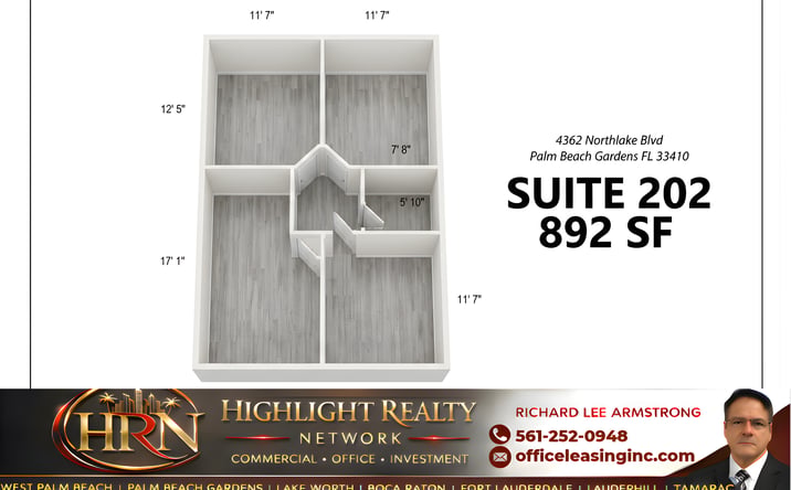 Pictures of Office property located at 4362 Northlake Blvd, Palm Beach Gardens, FL 33410 for lease - image #1
