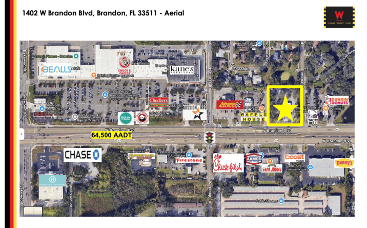 Pictures of Retail property located at 1402 W Brandon Blvd, Brandon, FL 33511 for lease - image #1