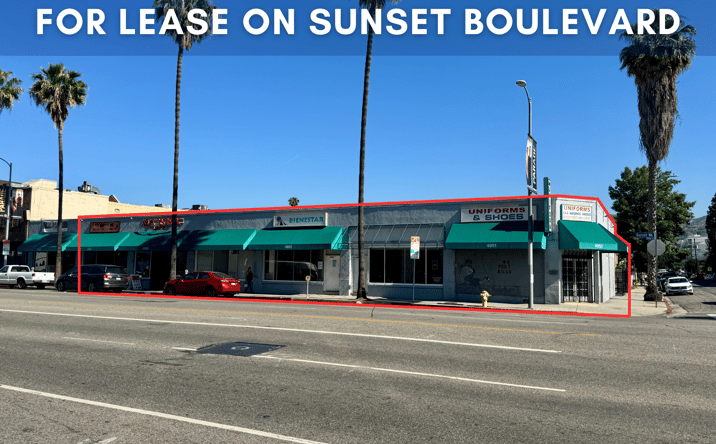 Pictures of Retail property located at 4951-4963 W Sunset Blvd, Los Angeles, CA 90026 for lease - image #1