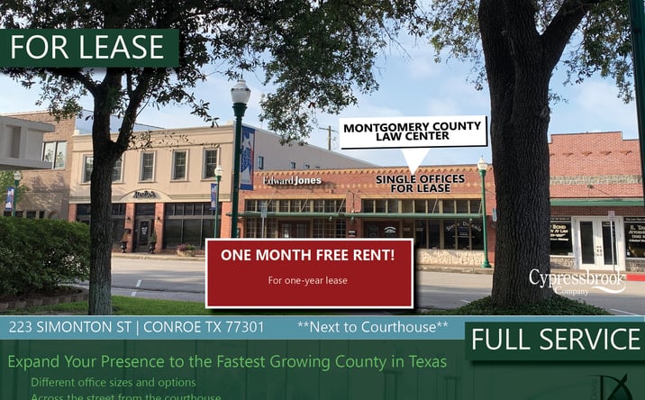 Pictures of Office property located at 223 Simonton Street, Conroe, TX 77301 for lease - image #1