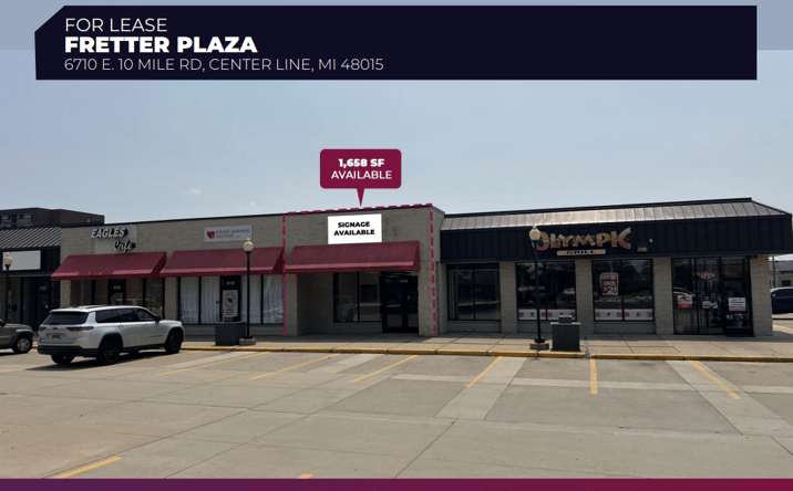 Pictures of Retail, Office property located at 6710 E 10 Mile Rd, Center Line, MI 48015 for lease - image #1