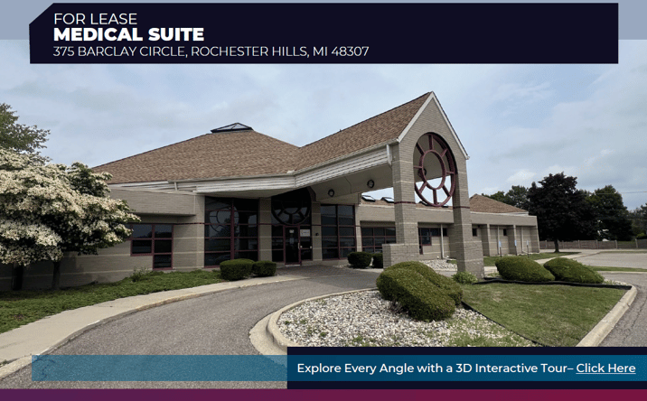 Pictures of Retail, Office property located at 375 Barclay Cir, Rochester Hills, MI 48307 for lease - image #1