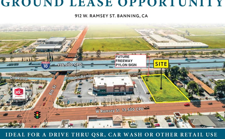 Pictures of Retail, Land property located at 912 W Ramsey St, Banning, CA 92220 for lease - image #1