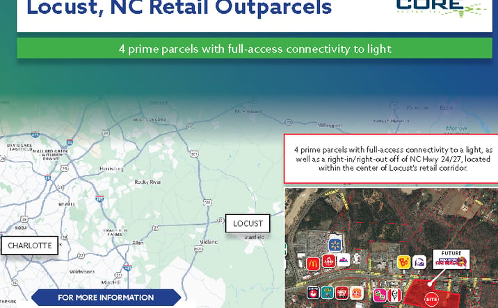 Pictures of Retail, Land, Restaurant property located at 1713 W Main St, Albemarle, NC 28001 for lease - image #1
