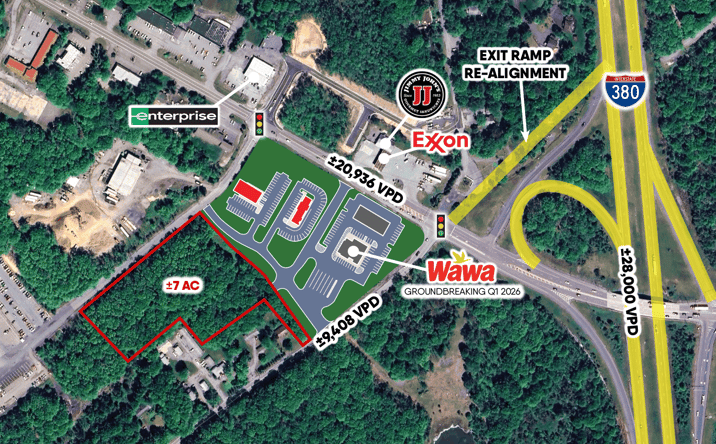 Pictures of Land property located at 2698 PA-940, Long Pond, PA 18334 for lease - image #1
